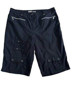 Jamie Sadock Women’s Golf Capri Pants Zip Pockets Black Size 16